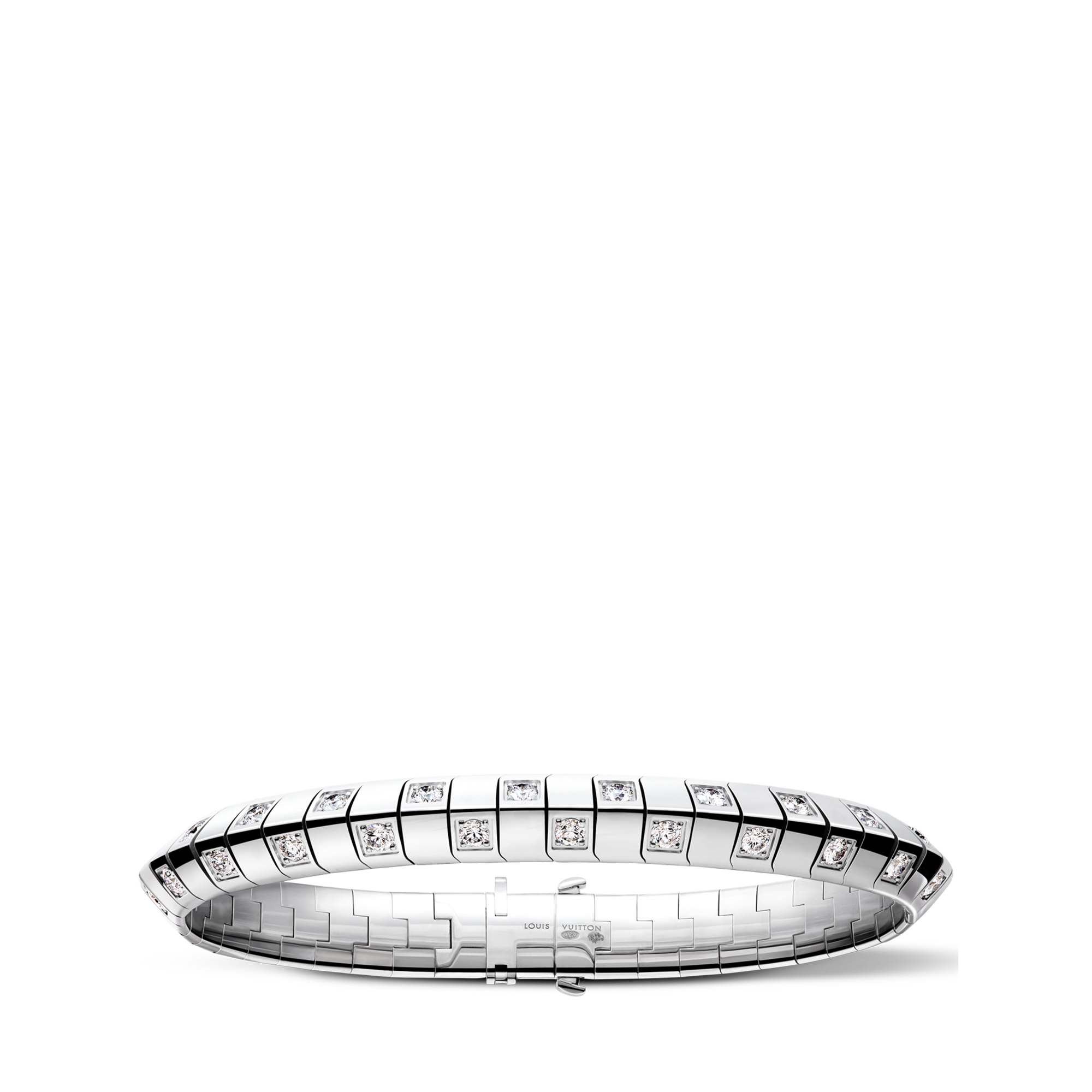 ブレスレット ル ダミエ ドゥ ルイ・ヴィトン 7mm (ホワイトゴールド